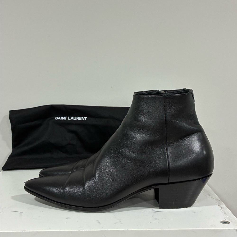 Saint Laurent 40MM Black Ankle boot Size EU 42 USA 9 - Picture 3 of 12